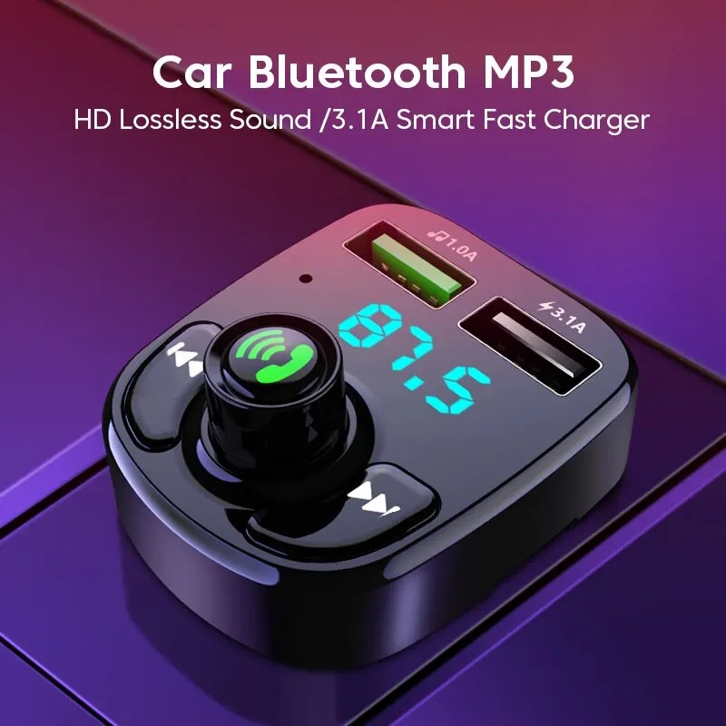 Robot Bluetooth Car - Odbiornik audio LED MP3 Bluetooth FM