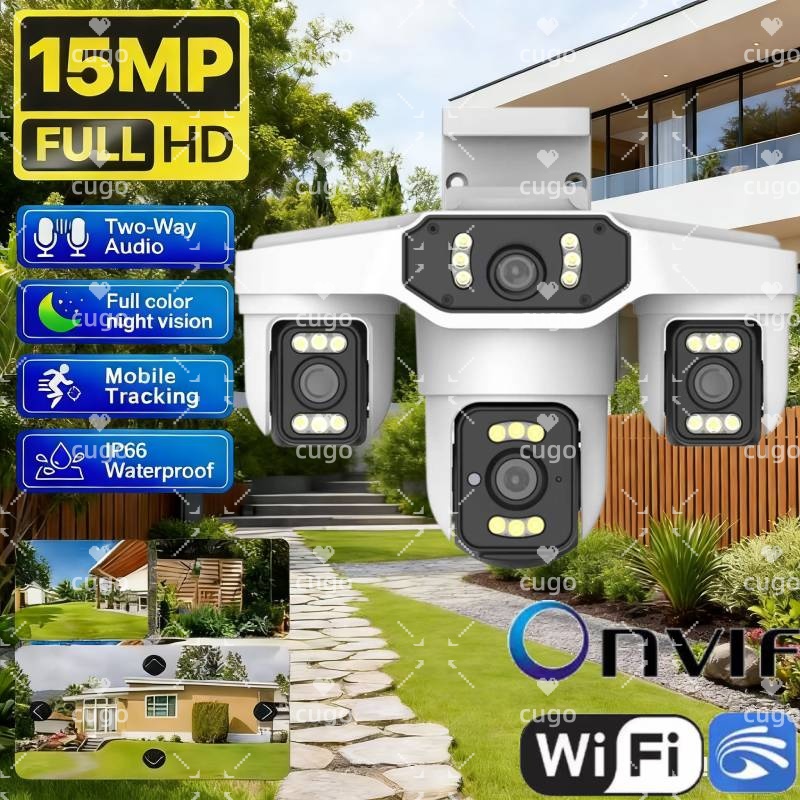 Pan Tilt Bracket - Kamera IP WiFi 15MP 8K Trzy