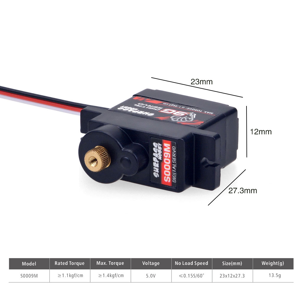 Micro Servo - Cyfrowe mikroservo RC 2g 3.7g 4.3g