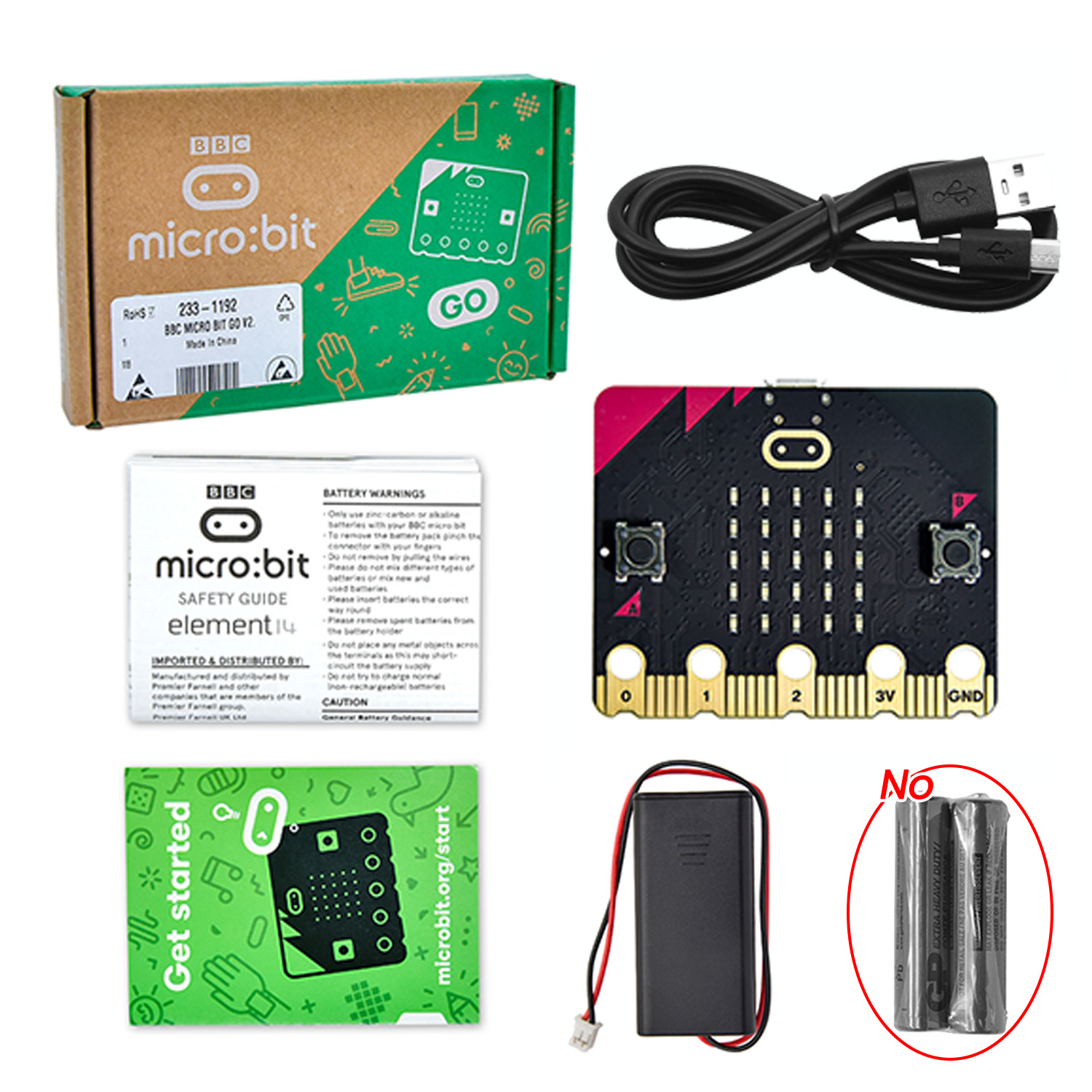 Microbit Robot - Oryginalna płytka rozwojowa BBC Micro Bit