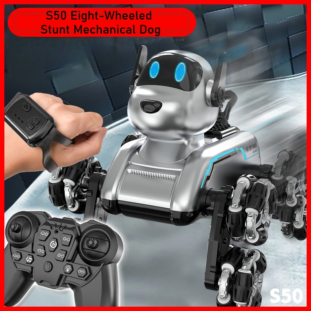 Robot Remote Control - Inteligentny robot-pies S50, sterowany gestami, zmieniający