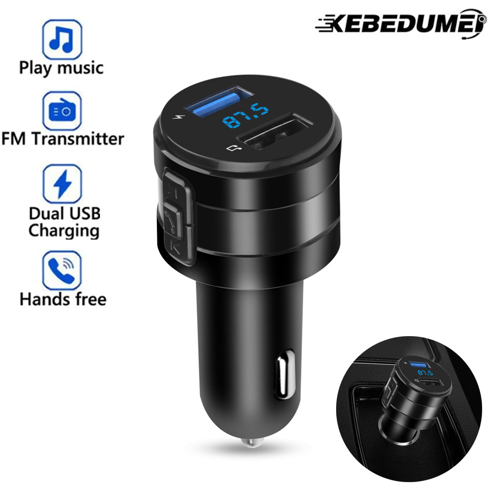 Robot Bluetooth Car - Bluetooth 4.2 nadajnik FM samochodowy odtwarzacz