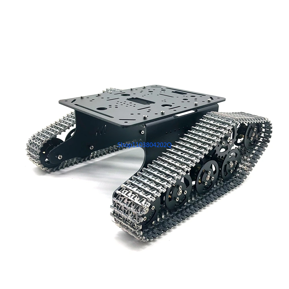 Robot Chassis - T300 Całkowicie metalowy czołg, stop aluminium,