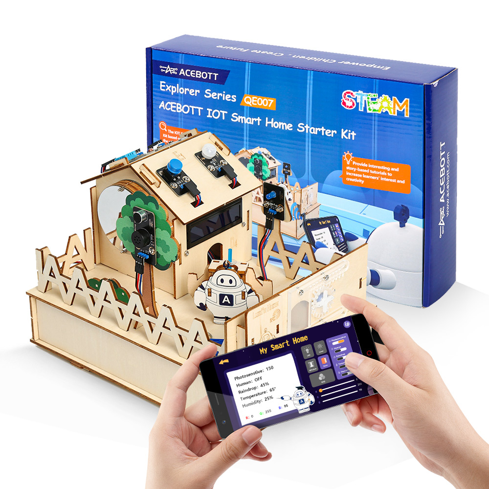 Microbit Robot - ACEBOTT DIY inteligentny zestaw domowy do
