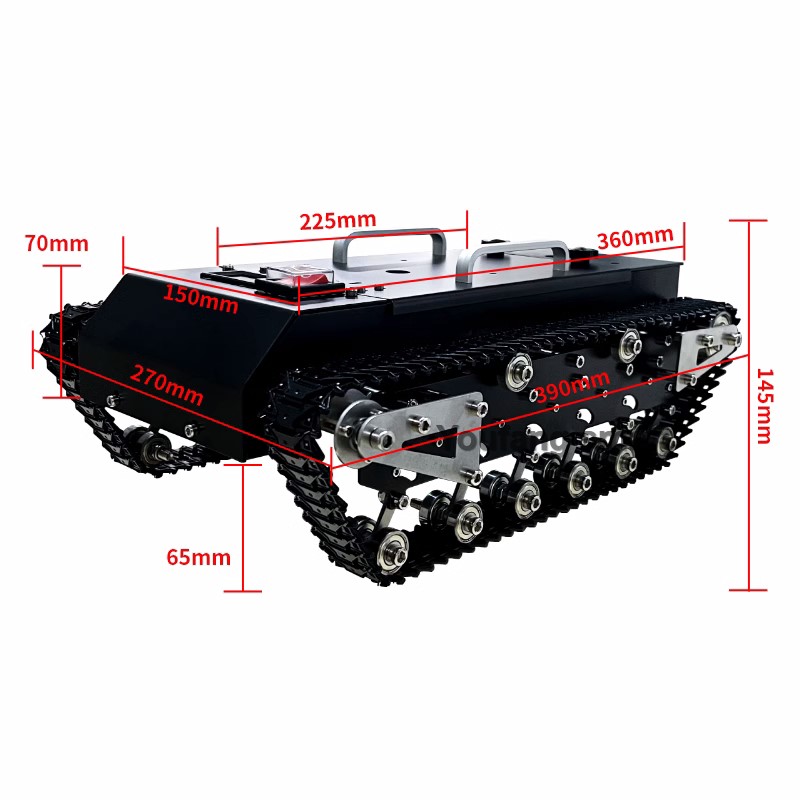 Podwozie czołgu RC z metalowym – Stm32 Robot recenzja i cena