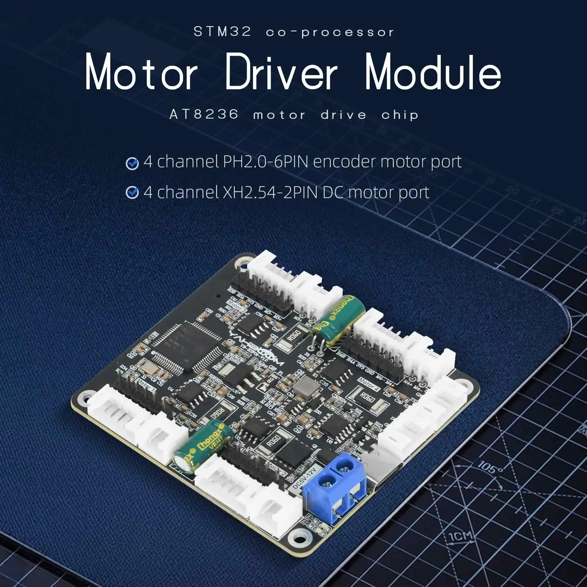 Moduł sterownika silników Yahb – Motor Driver Module recenzja i cena