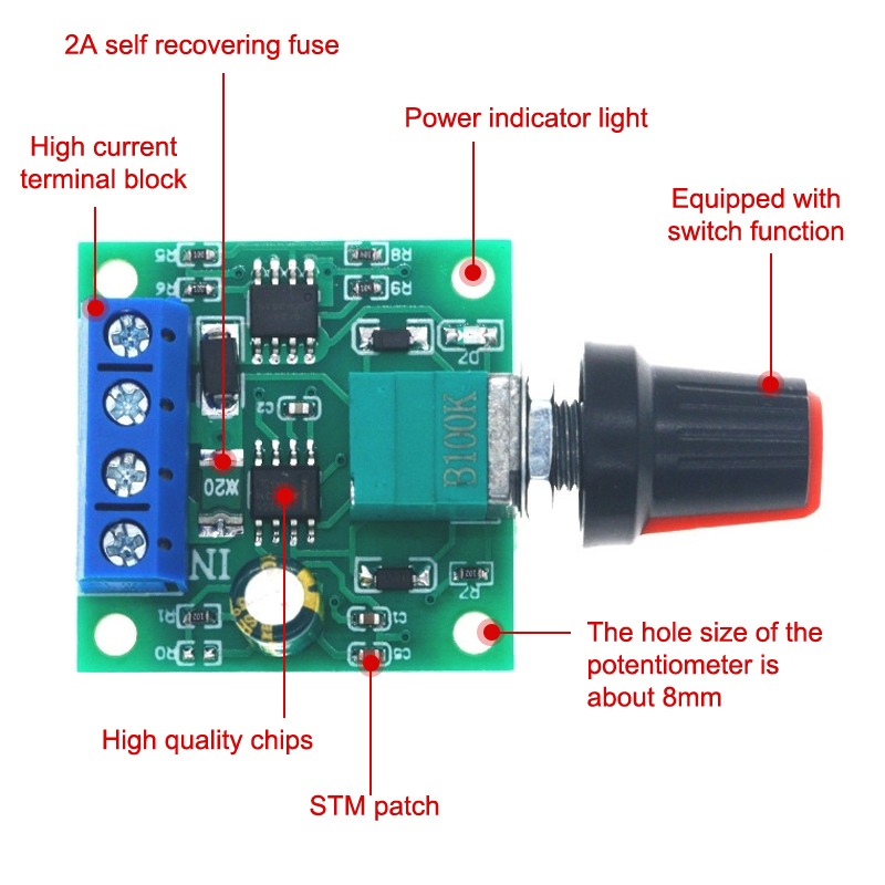 1 szt. Regulowany sterownik si – Dc Motor 12V recenzja i cena