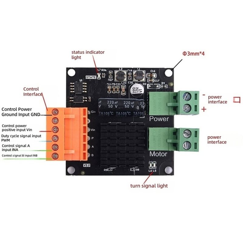 Moduł sterownika silnika prądu – Motor Driver Module recenzja i cena