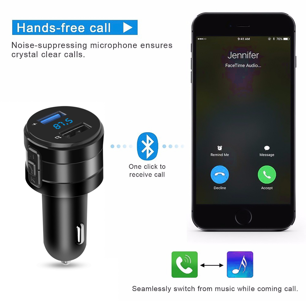Bluetooth 4.2 nadajnik FM samo – Robot Bluetooth Car recenzja i cena