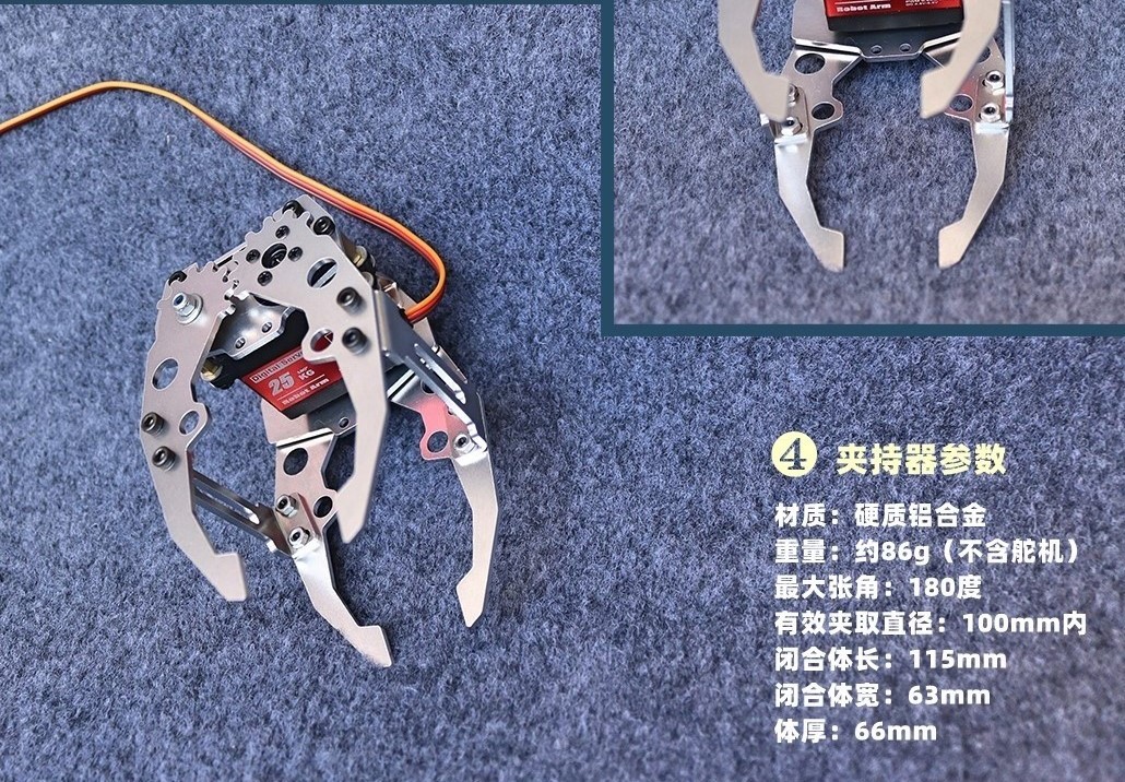 Metalowy chwytak mechaniczny z – Robot Arm Metal recenzja i cena