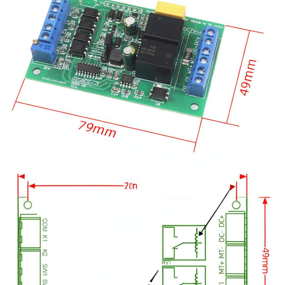 Przemysłowy kontroler silnika  – Dc Motor 12V recenzja i cena