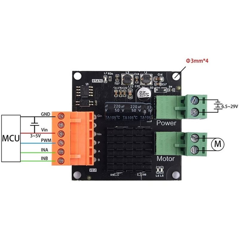 AT02-12V 24V 16A – moduł stero – Motor Driver Module recenzja i cena