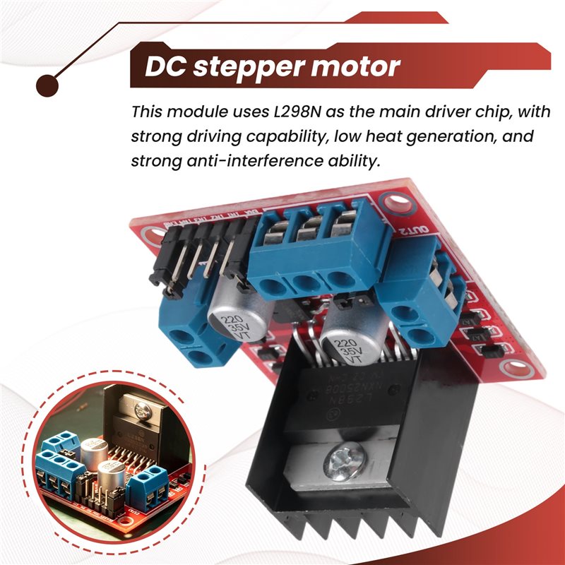 Moduł AED7-L298N, dwukanałowy  – L298N Module recenzja i cena