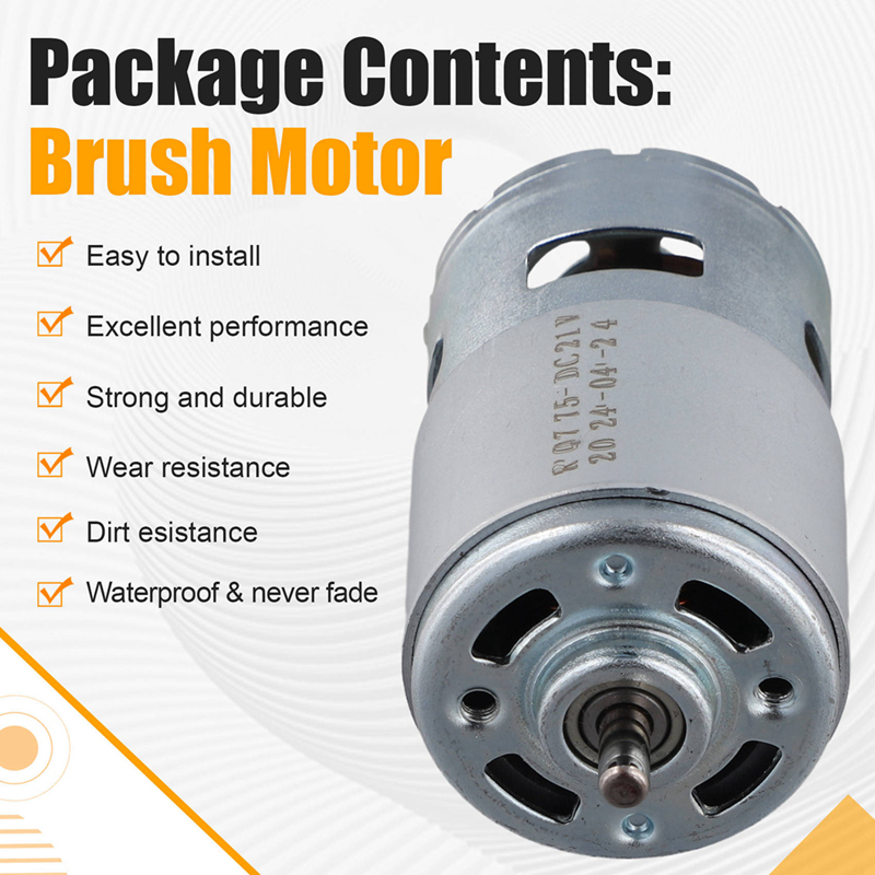 Silnik szczotkowy 775 DC 21V,  – Dc Motor recenzja i cena